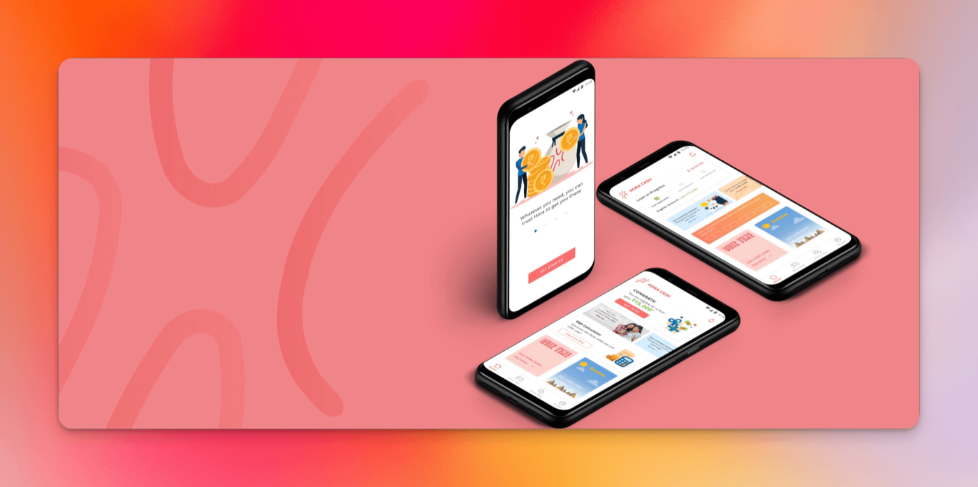 Hora.Cash credit app screens
